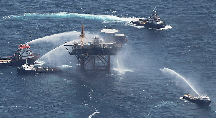 Ατύχημα σε εξέδρα πετρελαίου