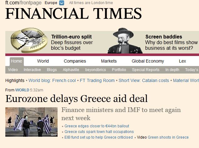 FT: H ευρωζώνη καθυστερεί