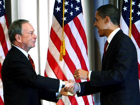 Στήριξη Μπλούμπεργκ σε Ομπάμα