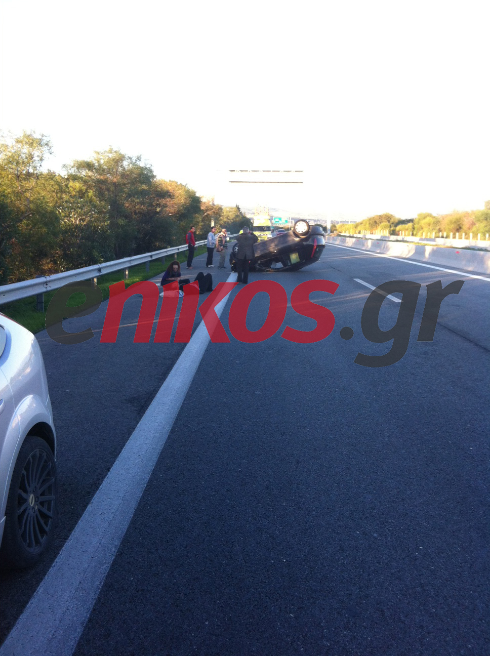 Τώρα-ΦΩΤΟ.Τροχαίο στον Ισθμό Κορίνθου