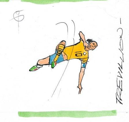 H γκολάρα του Ίμπρα σε σκίτσα