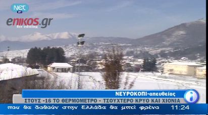 Δείτε εικόνες από το «παγωμένο» Νευροκόπι