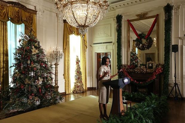 Η Μισέλ στόλισε στον Λευκό Οίκο