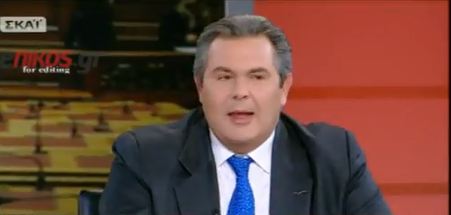 Ο Καμμένος απαντά στον Τράγκα