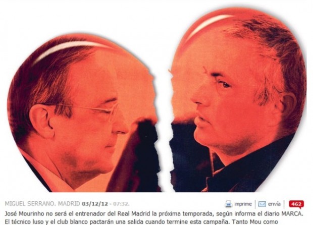 Διαζύγιο Ρεάλ – Μουρίνιο