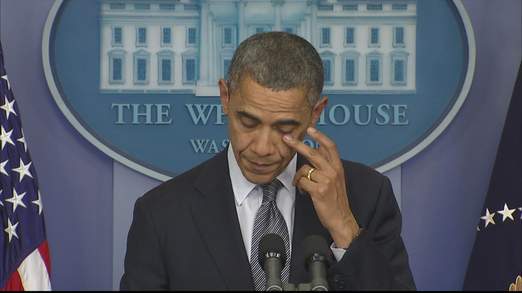 ΦΩΤΟ-Το κλάμα του Ομπάμα