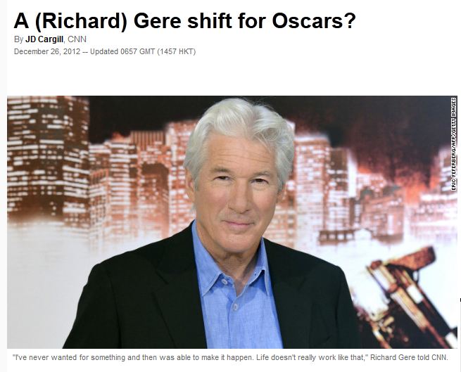 Ο Gere για τα άσπρα μαλλιά του