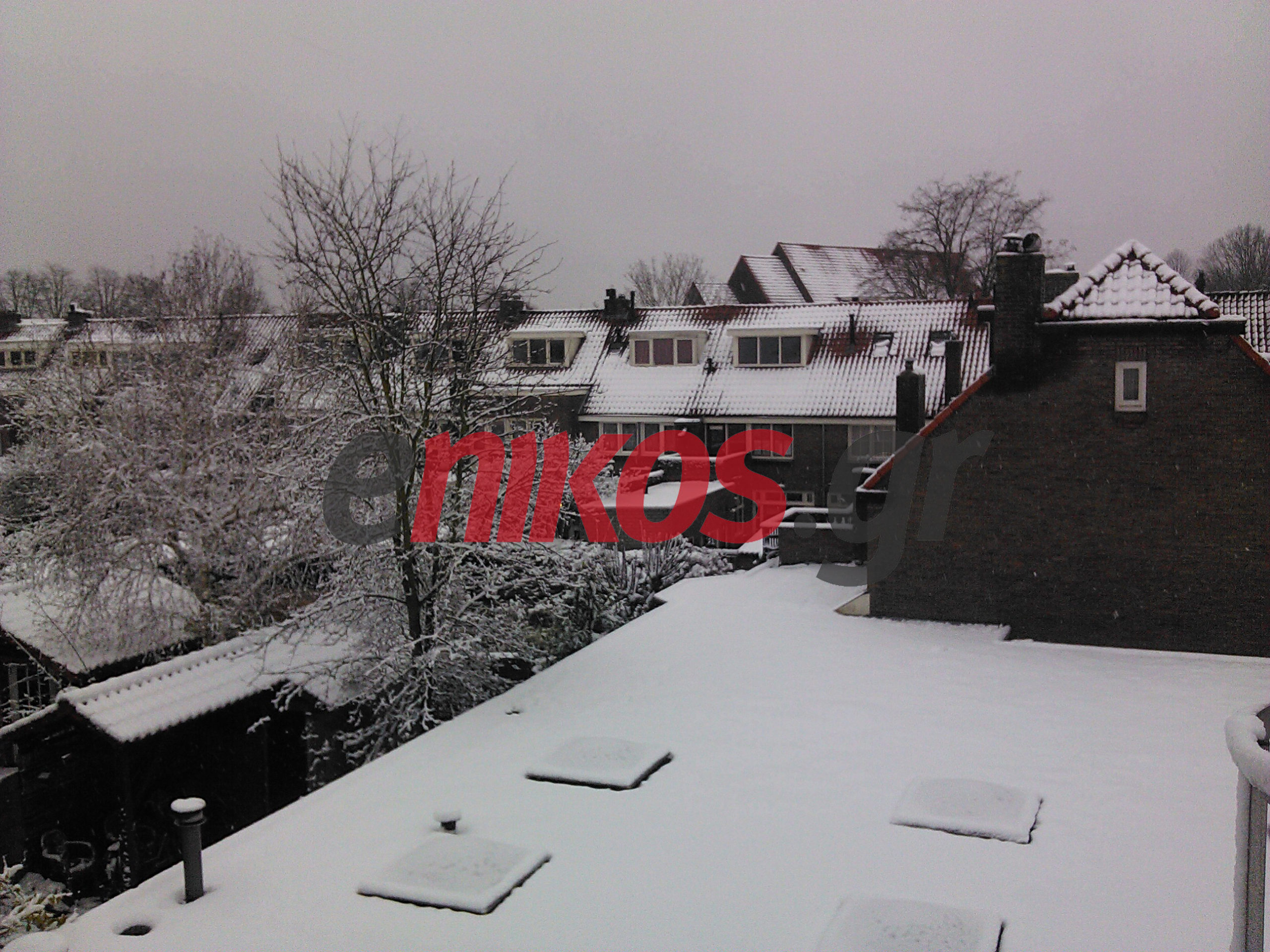 «Παράθυρο» στη χιονισμένη Ολλανδία
