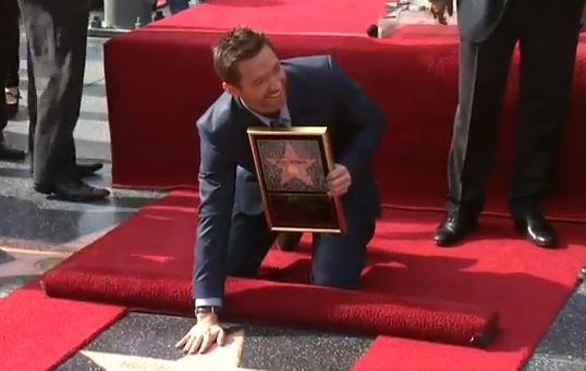 Ο Jackman στη Λεωφόρο της Δόξας