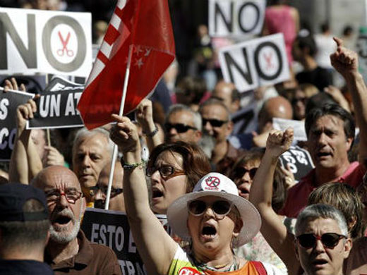 Ισπανία-Χιλιάδες ΑμEΑ κατά της λιτότητας