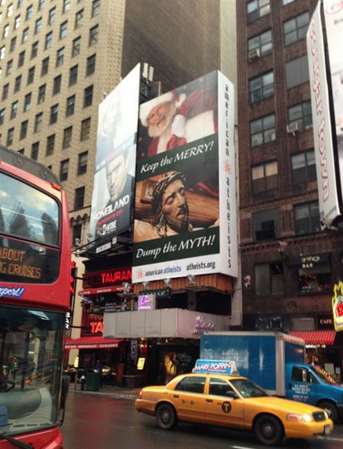 Αντιδράσεις για την αφίσα των άθεων