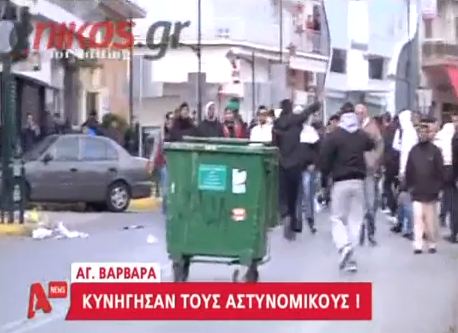 Βίντεο:Επεισόδια στην Αγ. Βαρβάρα
