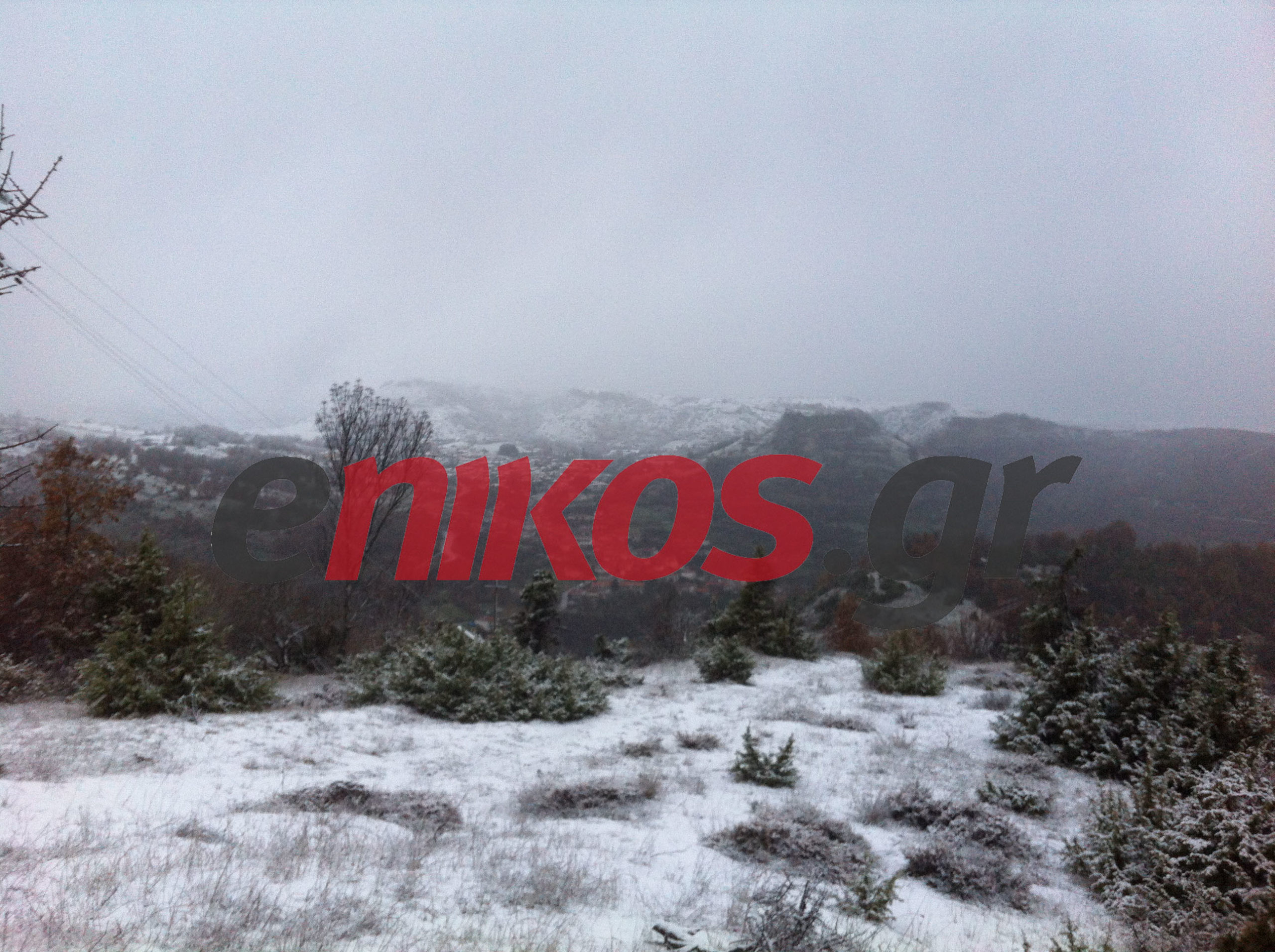 ΦΩΤΟ-Χιόνισε στην Καστοριά