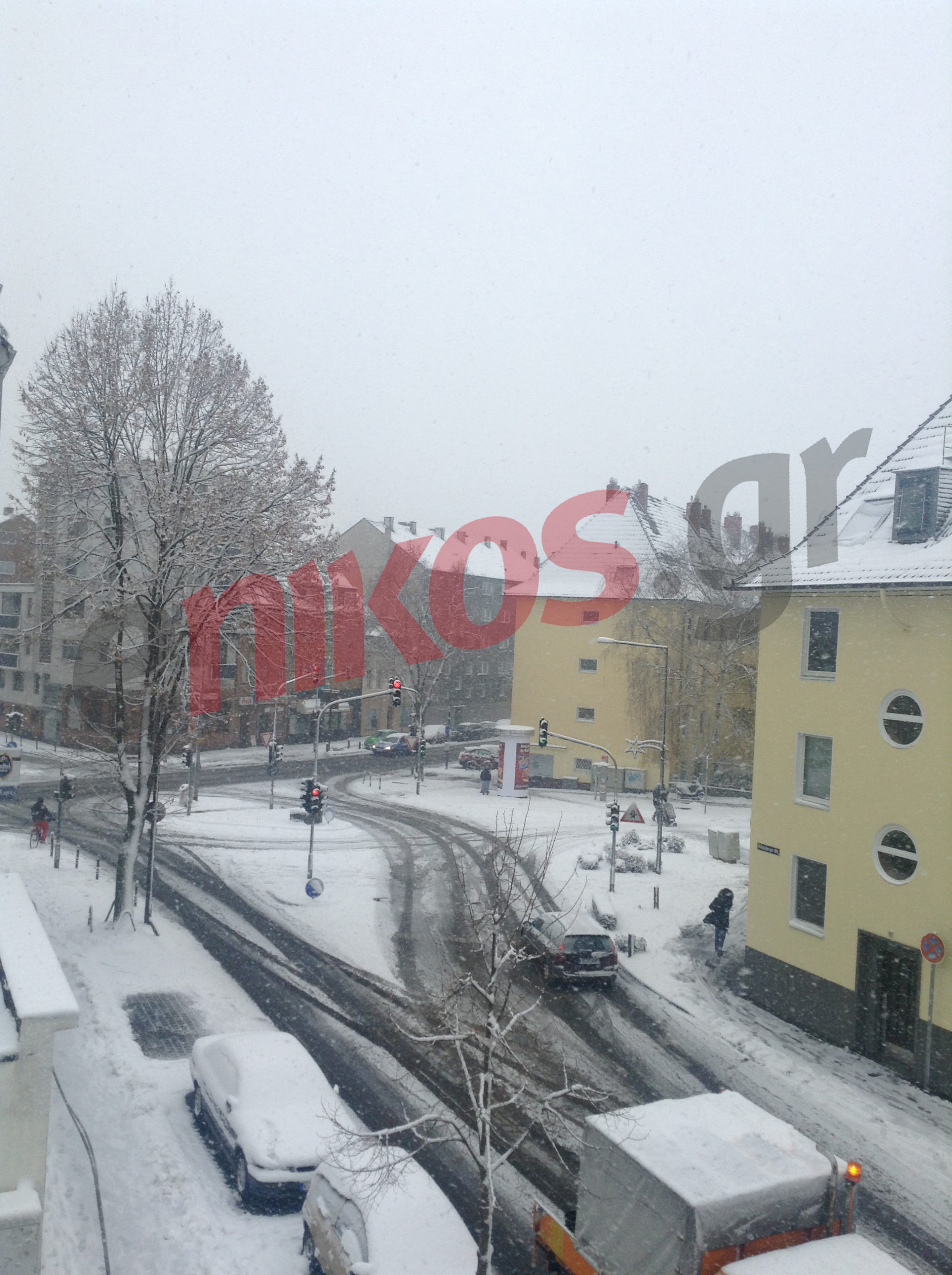 Ο αναγνώστης του enikos.gr στη χιονισμένη Κολωνία