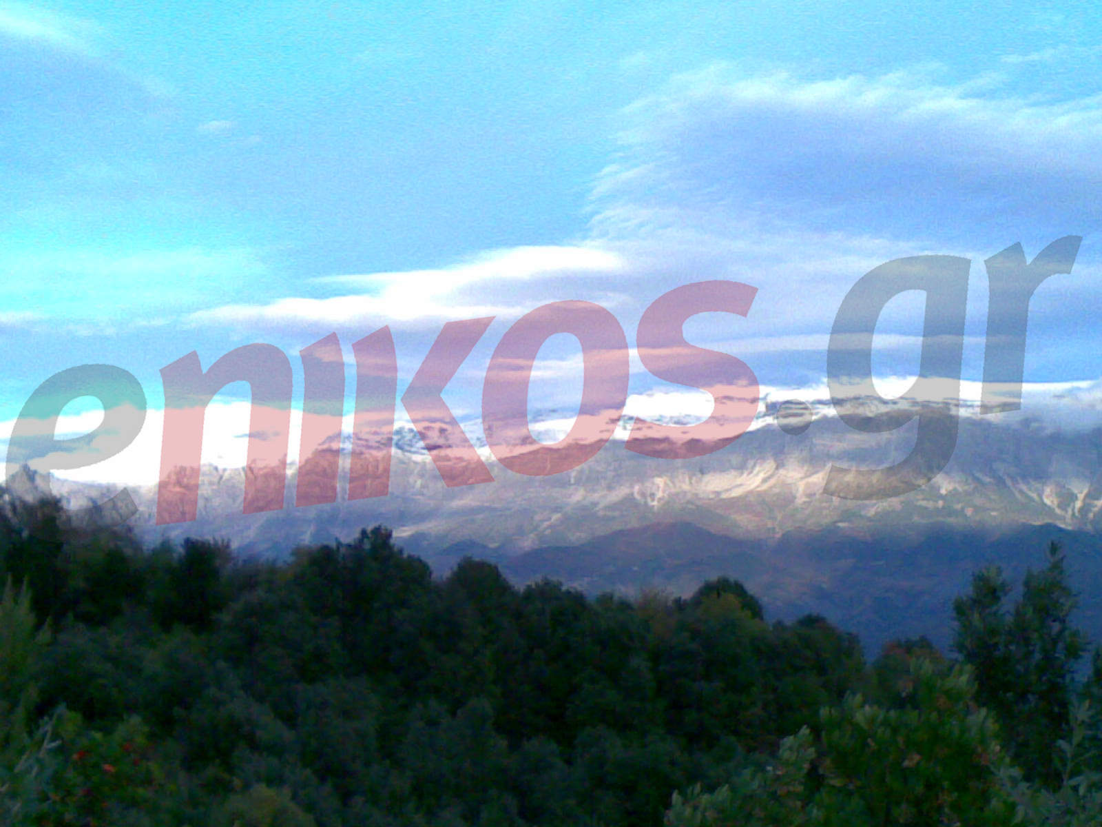 Xιόνι στα Τζουμέρκα