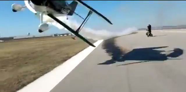 Παράτολμη πτήση αεροπλάνου