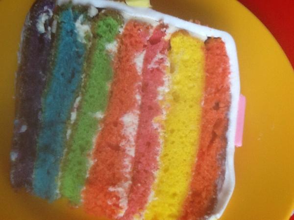 Κέικ ουράνιο τόξο! Υπάρχει!