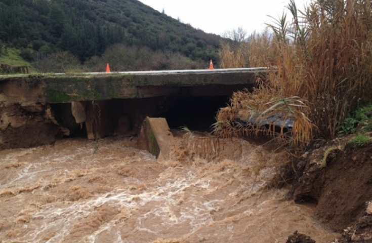 Κατέρρευσε γέφυρα στην Αχαϊα
