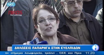 Δηλώσεις Παπαρήγα στην Ευελπίδων