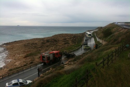 ΦΩΤΟ-Το ατύχημα στο Κακό Όρος