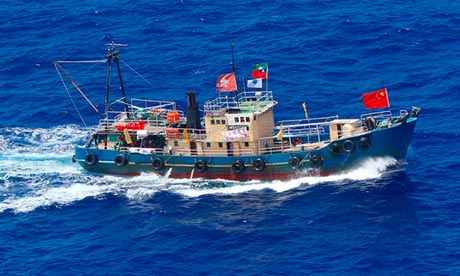 Ακτιβιστές πλησιάζουν τα νησιά Σενκάκου