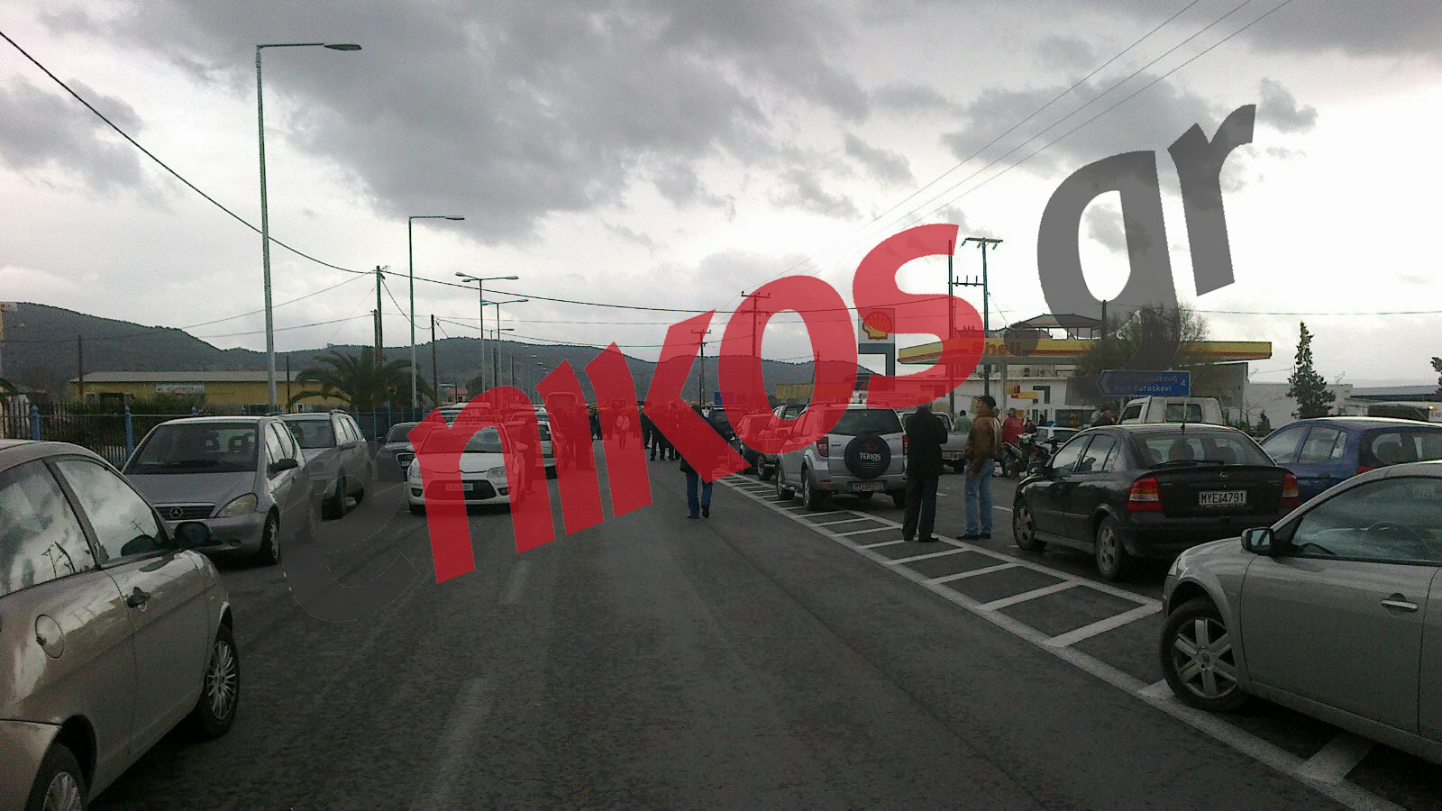 Τώρα – ΦΩΤΟ: Κλειστή η εθνική οδός Καλλονής-Μυτιλήνης