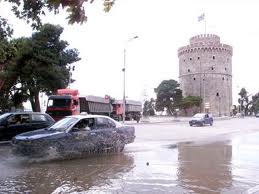 Θεσσαλονίκη-Καταιγίδα πλήττει τον νομό