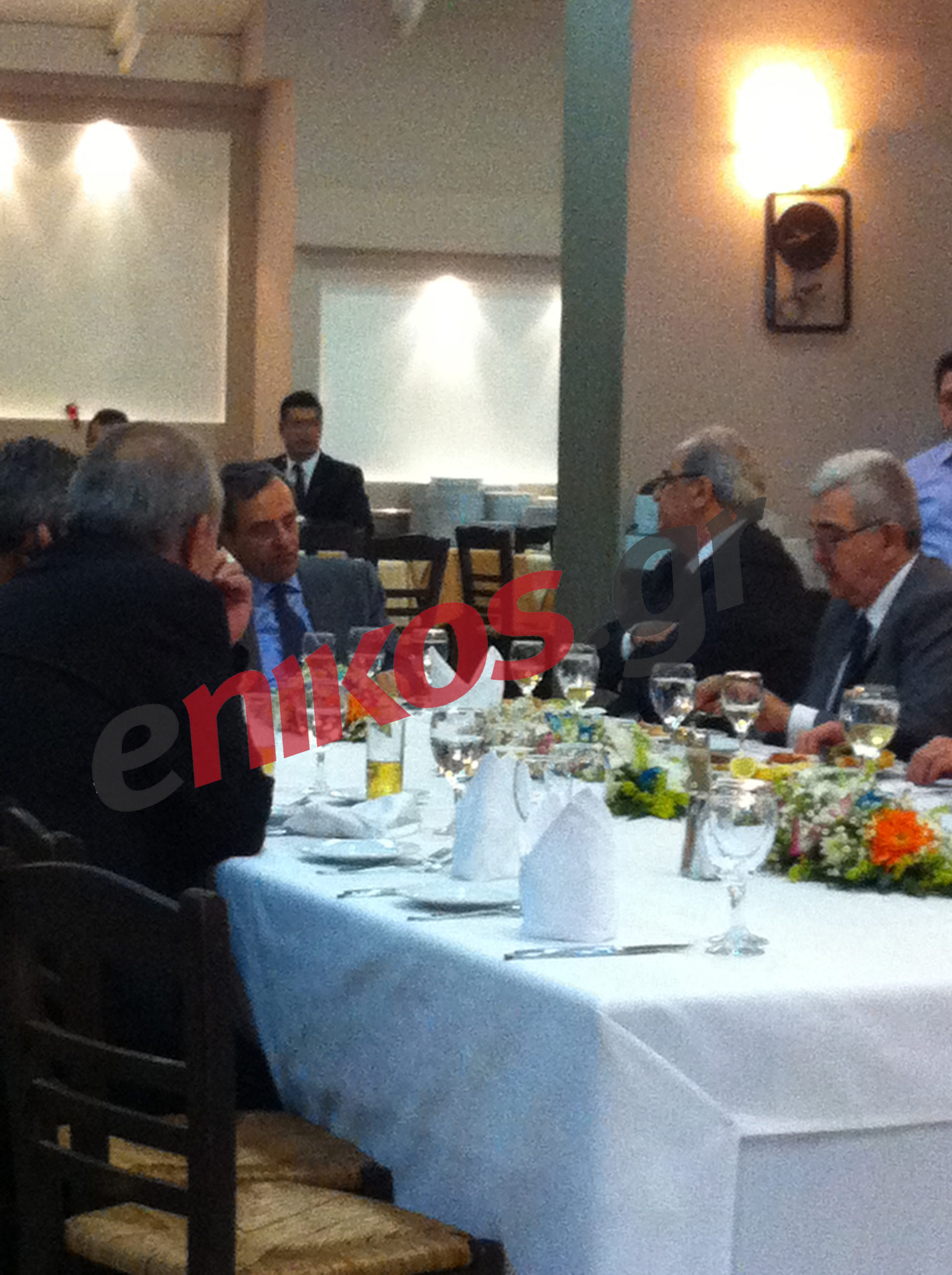 Τώρα-ΦΩΤΟ.Δείπνο Σαμαρά-Μιχαλολιάκου