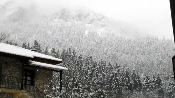 ΒΙΝΤΕΟ- Οι ομορφιές της χιονισμένης Ελάτης