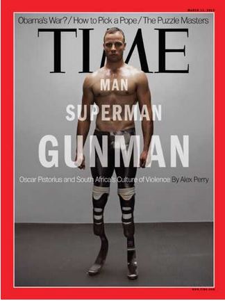 Ο Πιστόριους εξώφυλλο στο TIME