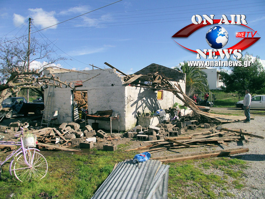 BINTEO: Ανεμοστρόβιλος σάρωσε το Νεοχώρι