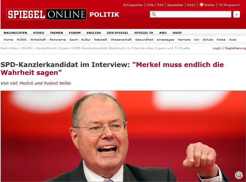 “Η Μέρκελ να πει την αλήθεια”