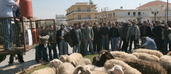 Κατερίνη:Στους δρόμους οι κτηνοτρόφοι
