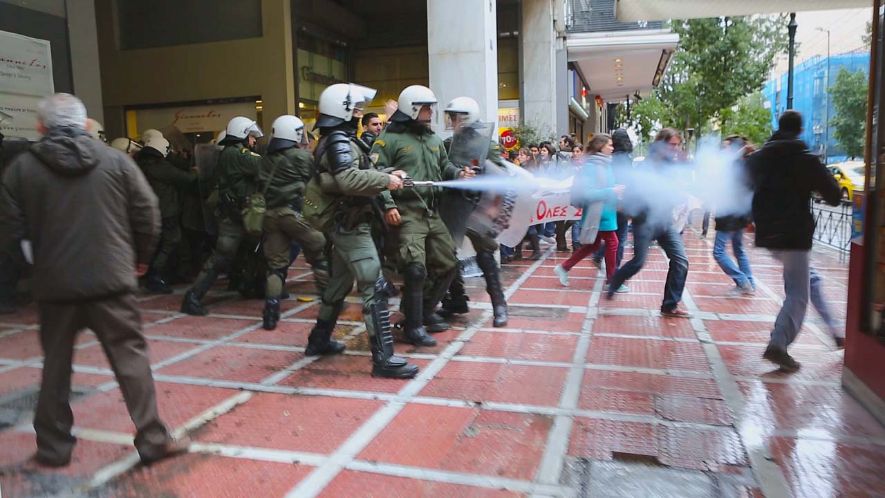 ΦΩΤΟ του ΣΥΡΙΖΑ:”Ιδού η επίθεση των ΜΑΤ”