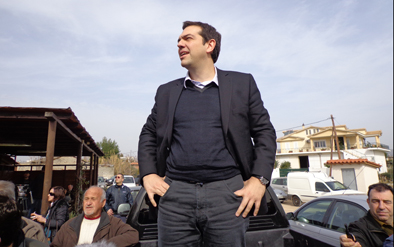 Βίντεο-Ο Τσίπρας στο μπλόκο του Ορχομενού