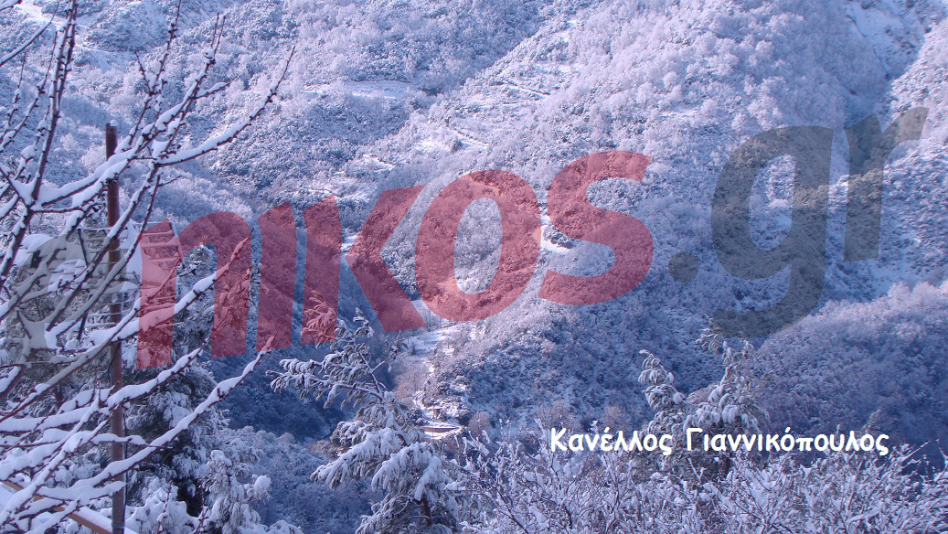 ΦΩΤΟ-Η Αρκαδία ξύπνησε με χιόνια