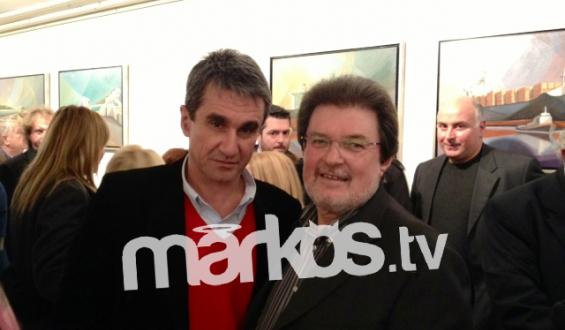 Ο Λοβέρδος στην έκθεση ζωγραφικής του Γιάννη Μίχα