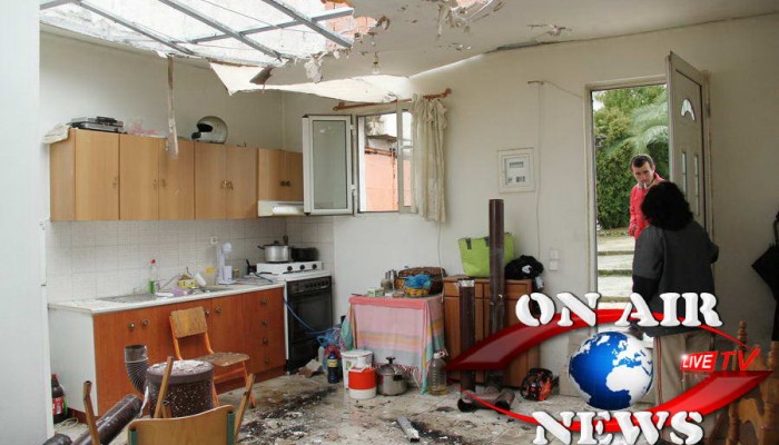 Ανεμοστρόβιλος χτύπησε το Μεσολόγγι