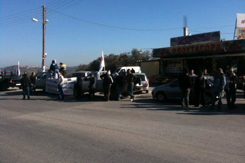 Βίντεο-Έστησαν μπλόκα και στην Κρήτη