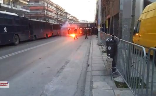 ΒΙΝΤΕΟ-Τώρα:Επεισόδια στο Κλεάνθης Βικελίδης