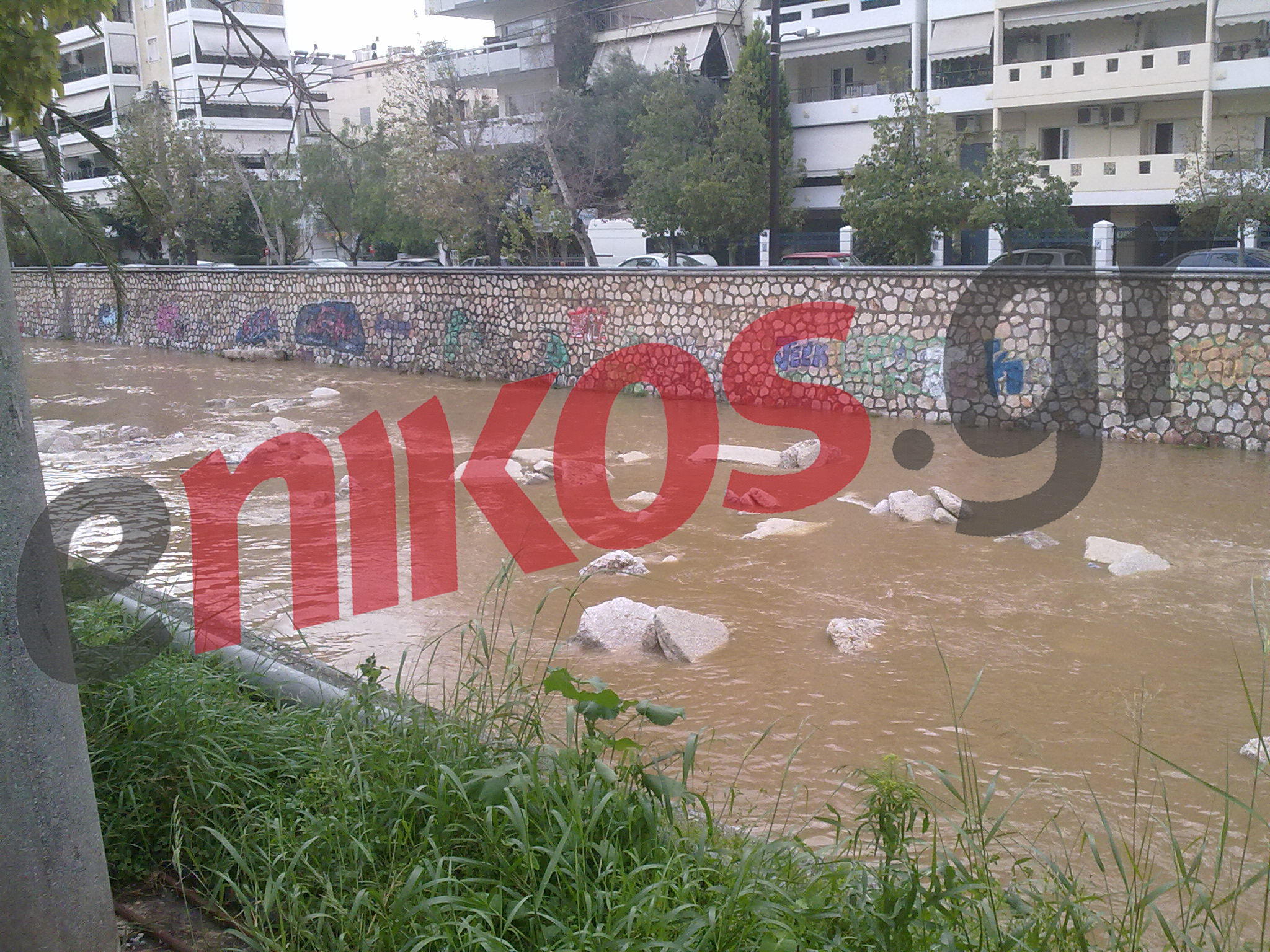 Φωτό- Υψηλή η στάθμη του Ιλισσού