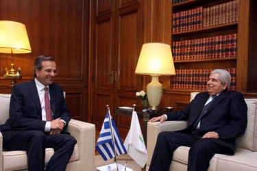 Συνάντηση Σαμαρά-Χριστόφια