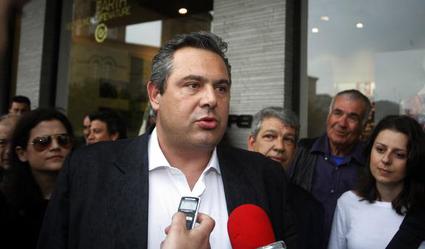 Στα διόδια του Αιγινίου ο Καμμένος