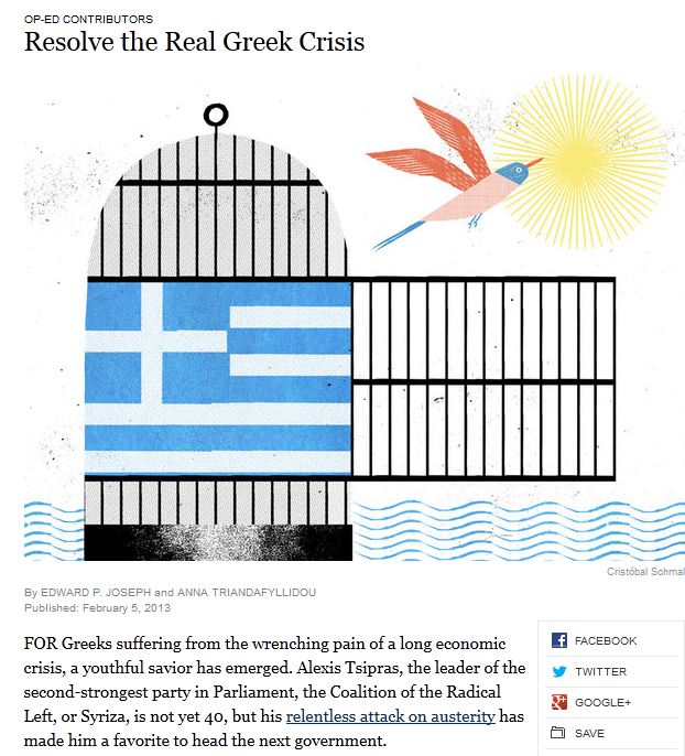 “Η Ελλάδα χρειάζεται ειλικρινή πολιτική ηγεσία”