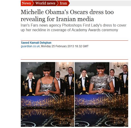 To Ιράν “έντυσε” την Michelle Obama