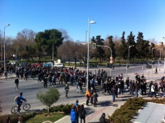 Η πορεία των φοιτητών στην Θεσσαλονίκη