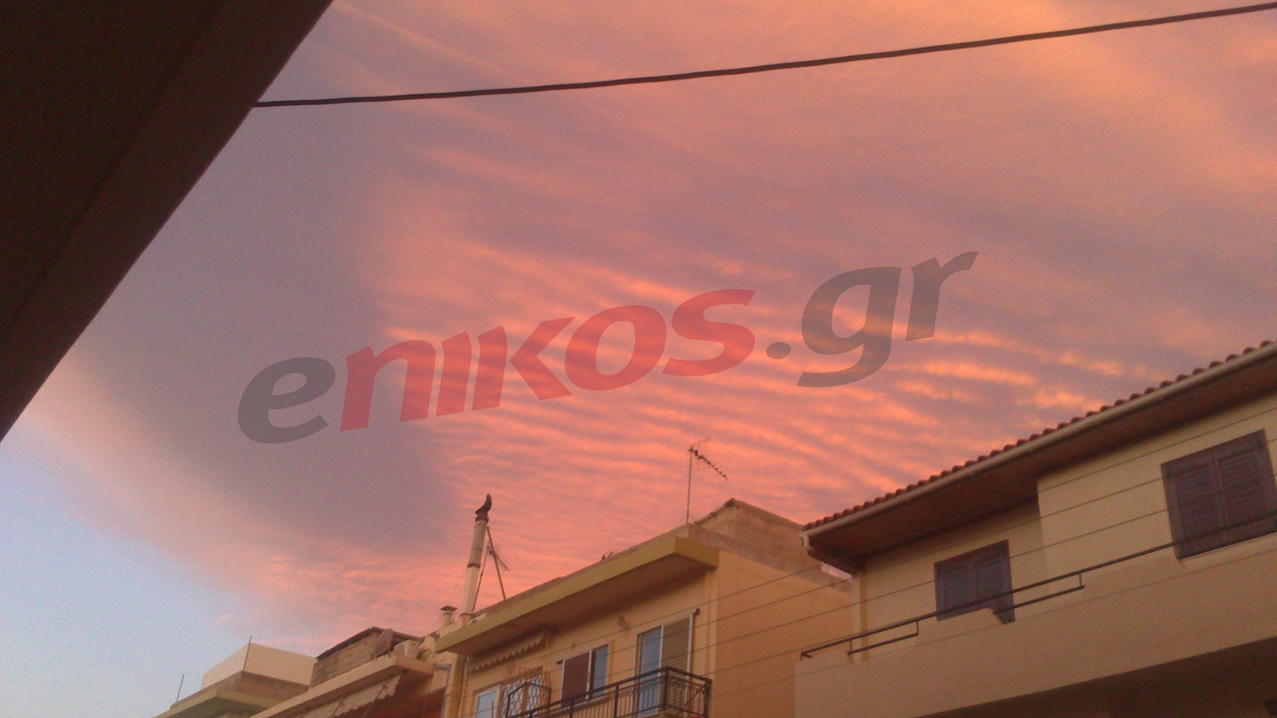 Κόκκινος ουρανός και στην Κρήτη