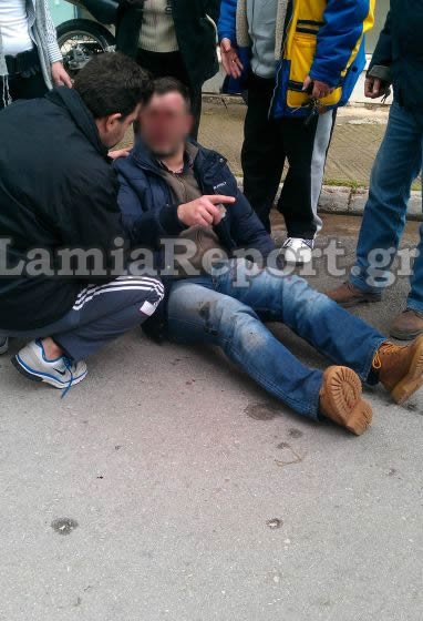 ΦΩΤΟ-Αιματηρή ληστεία στη Λαμία