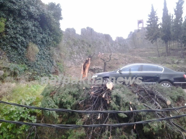 ΦΩΤΟ-Καταστροφές από κεραυνούς στη Ναύπακτο
