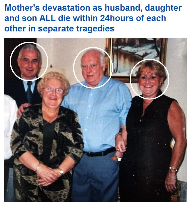 Απίστευτο! Έχασε κόρη, γιο και σύζυγο σ’ ένα 24ωρο